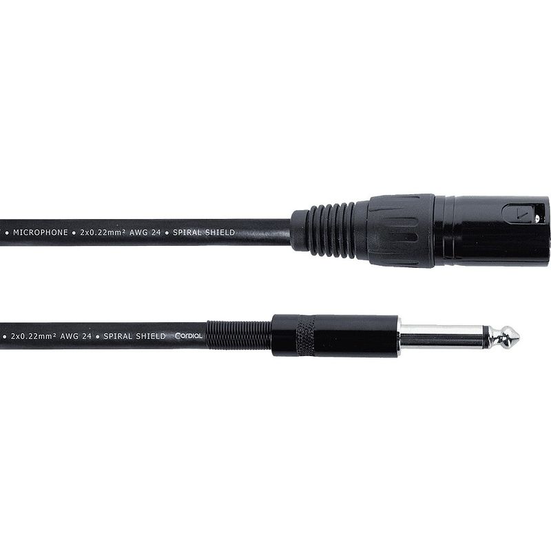 Foto van Cordial em10mp elements verloopkabel xlr male - 6.3mm ts jack 10m