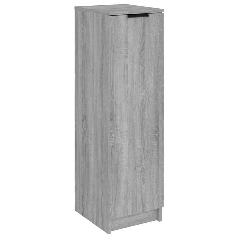 Foto van The living store schoenenkast - grijs sonoma eiken - 30 x 35 x 100 cm - bewerkt hout