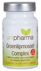 Foto van Unipharma groenlipmossel complex capsules