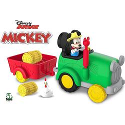 Foto van Disney junior mickey mouse boeren tractor - speelset incl. mickey mouse figuur 7.5cm