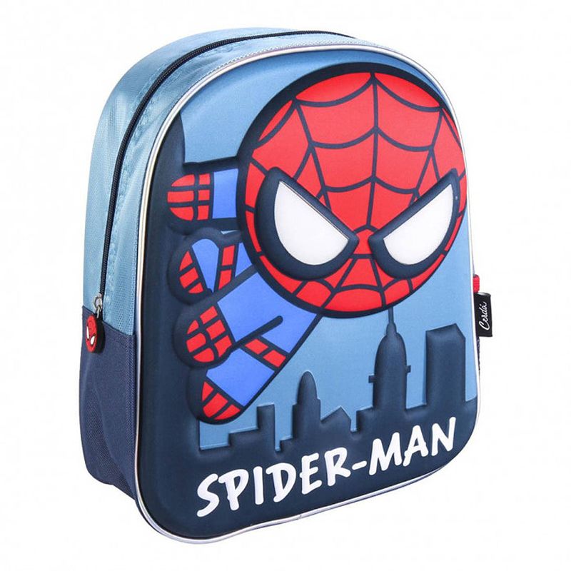 Foto van Schoolrugzak spiderman blauw (25 x 31 x 10 cm)