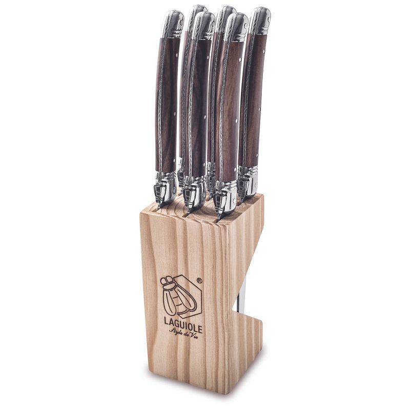 Foto van Style de vie laguiole steakmessen dark wood