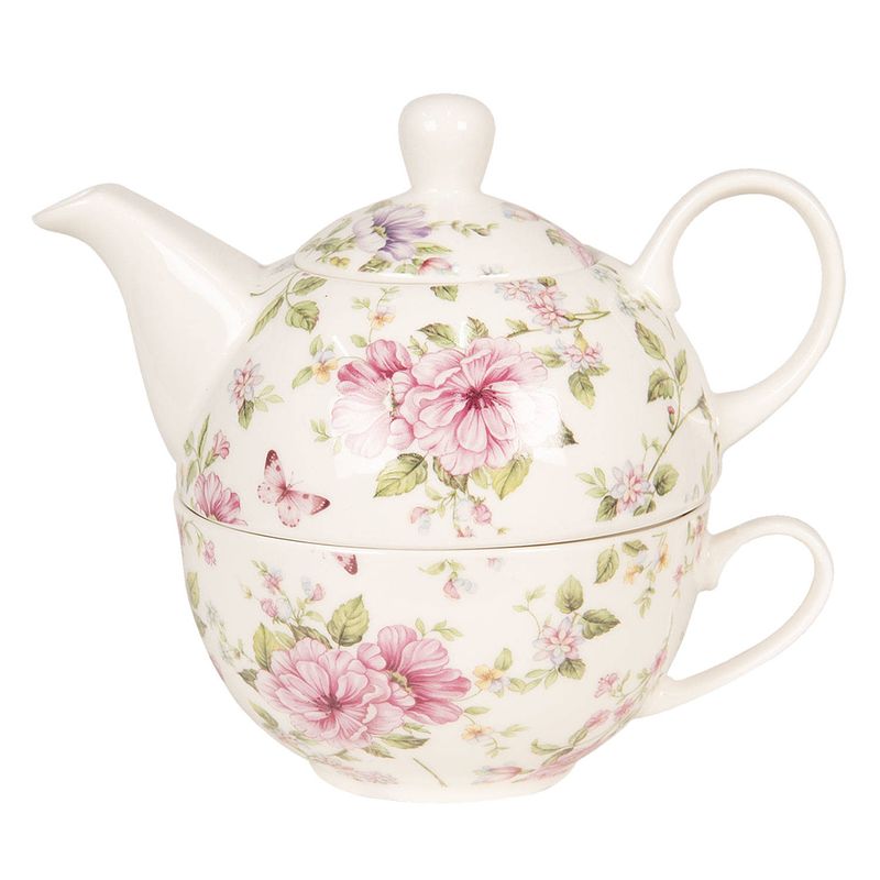 Foto van Clayre & eef multi tea for one 16*10*14 cm / 400 ml / 250 ml 6ce1073