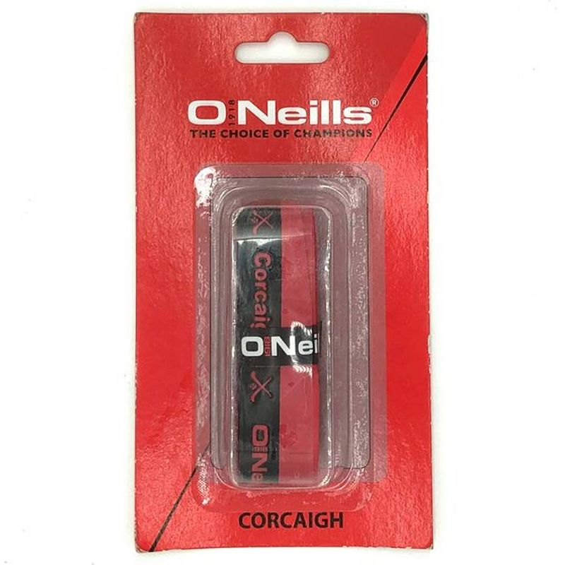 Foto van O'sneills hockeytape - hockey grip tape - duo super hurling grip - racket tape - stick grip - rood/ zwart
