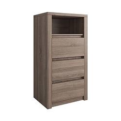 Foto van Meubella - commode monaco - truffel eiken - 50 cm