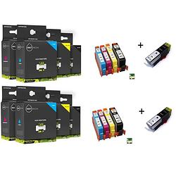 Foto van Inktmedia® - geschikt hp 364xl aanbieding set xl serie met chip 10x