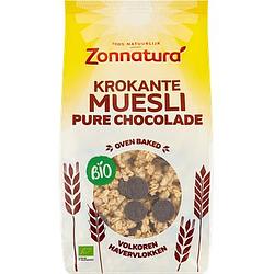 Foto van 2e halve prijs | zonnatura bio krokante muesli pure chocolade 375g aanbieding bij jumbo