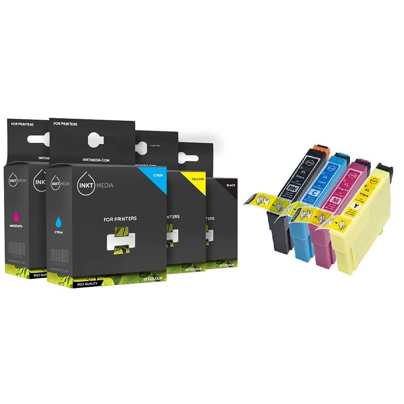 Foto van Inktmedia® - geschikt epson t1291 tot t1294 t1295 set