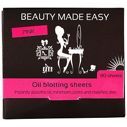 Foto van Beauty made easy oil blotting sheets pink