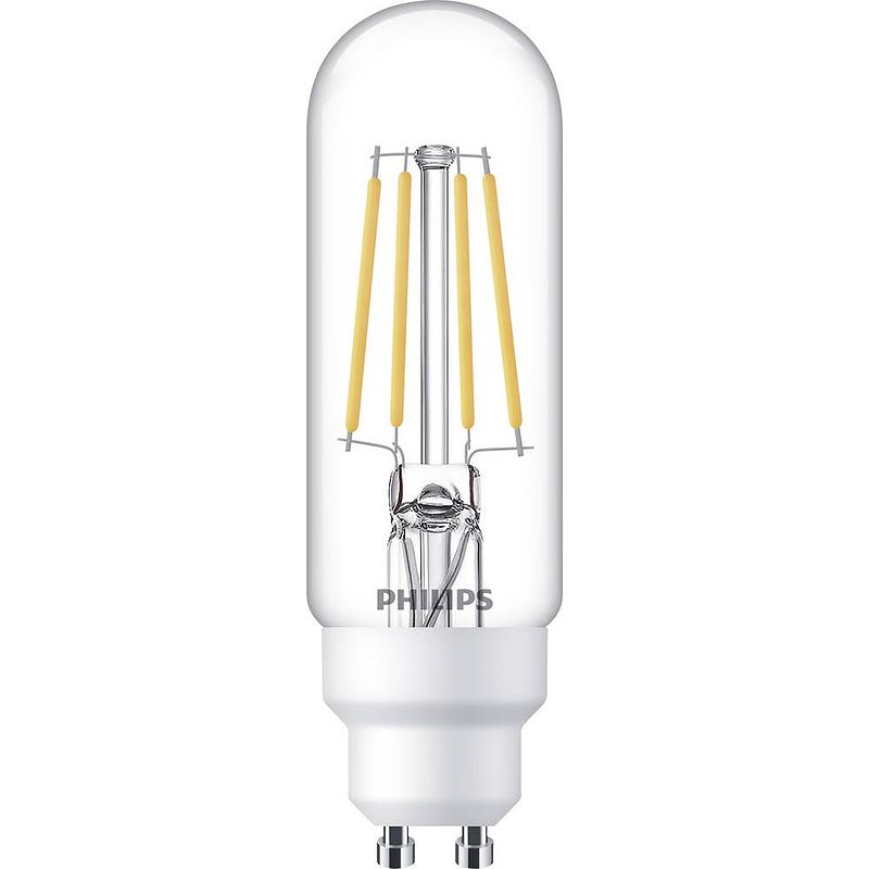 Foto van Philips lighting 871951436456100 led-lamp energielabel f (a - g) gu10 staaf 4.5 w = 40 w warmwit (ø x l) 32 mm x 108 mm 1 stuk(s)