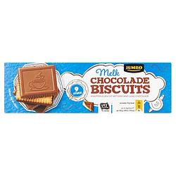 Foto van Jumbo melkchocolade biscuits 9 stuks 125g