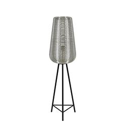 Foto van Light & living - vloerlamp adeta - 37x37x135cm - zilver