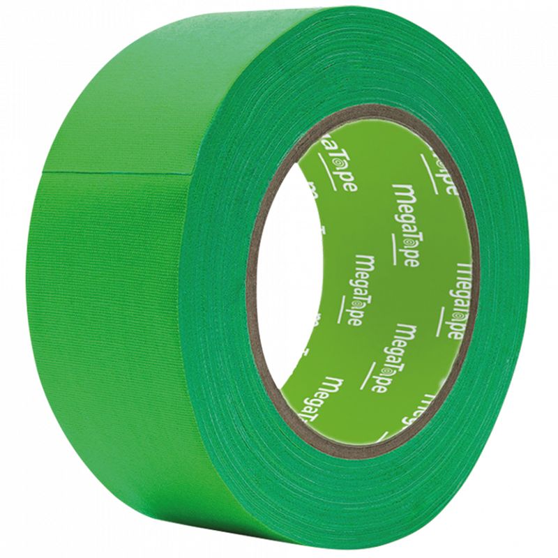 Foto van Showgear megatape ut120 fluor tape fluorescerende gaffa tape 25 mm x 25 m, groen