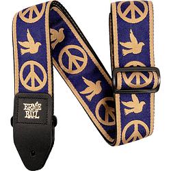 Foto van Ernie ball classic jacquard strap 4699 peace love dove gitaarband