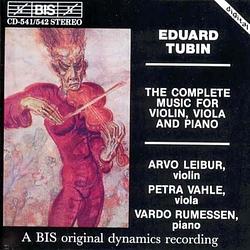 Foto van Tubin: the complete music for violin, viola and piano - cd (7318595415424)