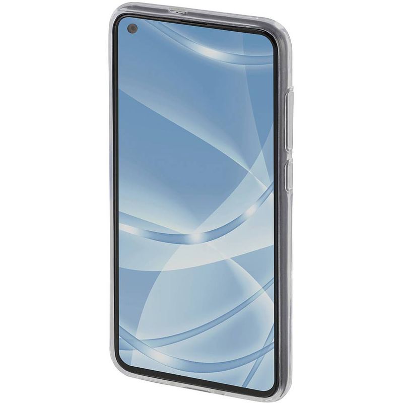 Foto van Hama cover crystal clear galaxy a21s telefoonhoesje zwart