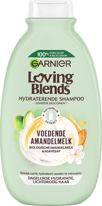 Foto van Garnier loving blends shampoo voedende amandelmelk 300ml bij jumbo