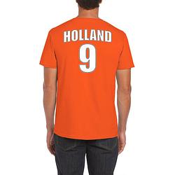 Foto van Holland shirt met rugnummer 9 - nederland fan t-shirt / outfit voor heren 2xl - feestshirts