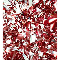 Foto van Dimex red crystal vlies fotobehang 225x250cm 3-banen