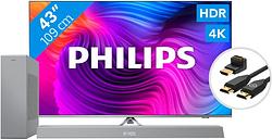 Foto van Philips 43pus8506 - ambilight + soundbar + hdmi kabel