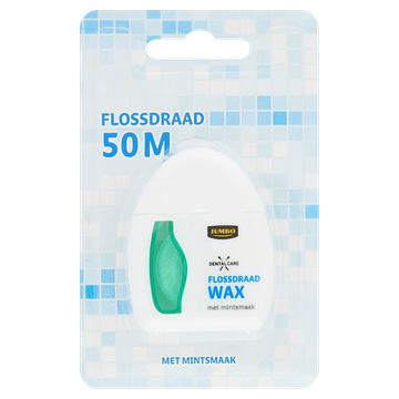 Foto van Jumbo flossdraad wax met mintsmaak 50m