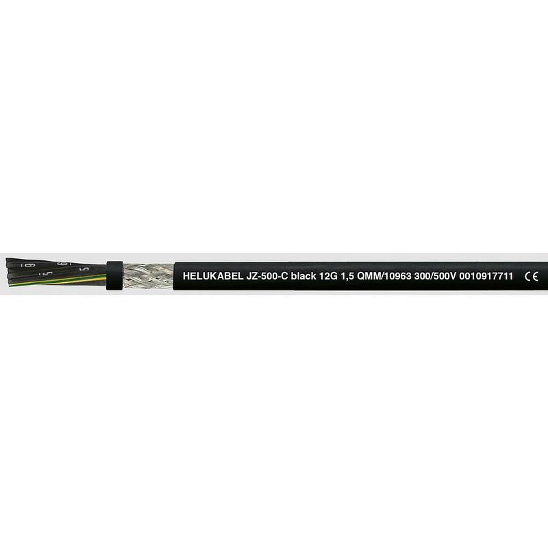 Foto van Helukabel jz-500-c black stuurstroomkabel 3 g 0.75 mm² zwart 10943-1000 1000 m