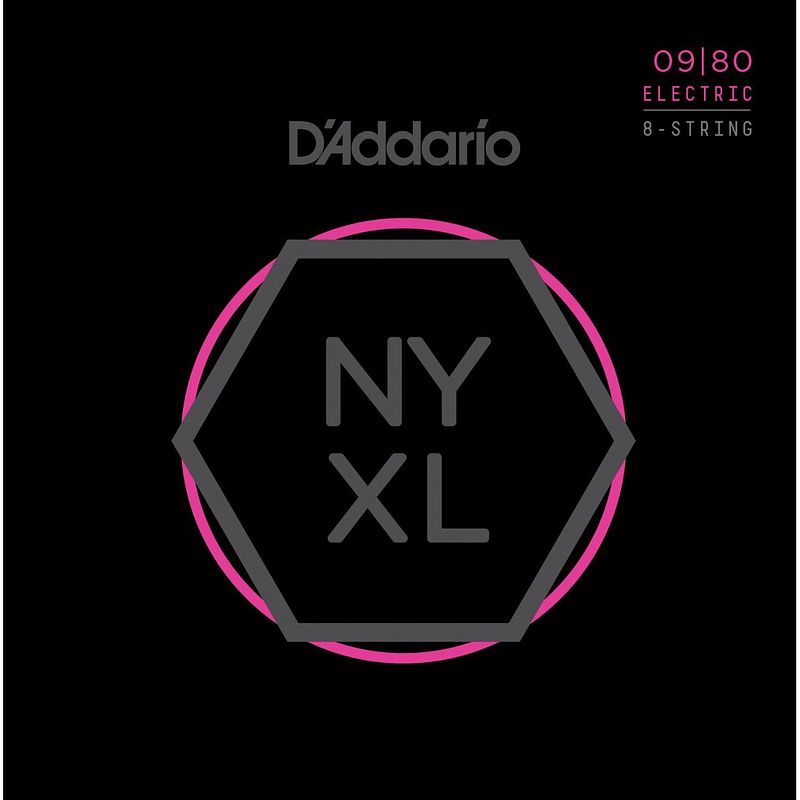 Foto van D'saddario nyxl0980 nickel wound super light 09-80 8-snarig