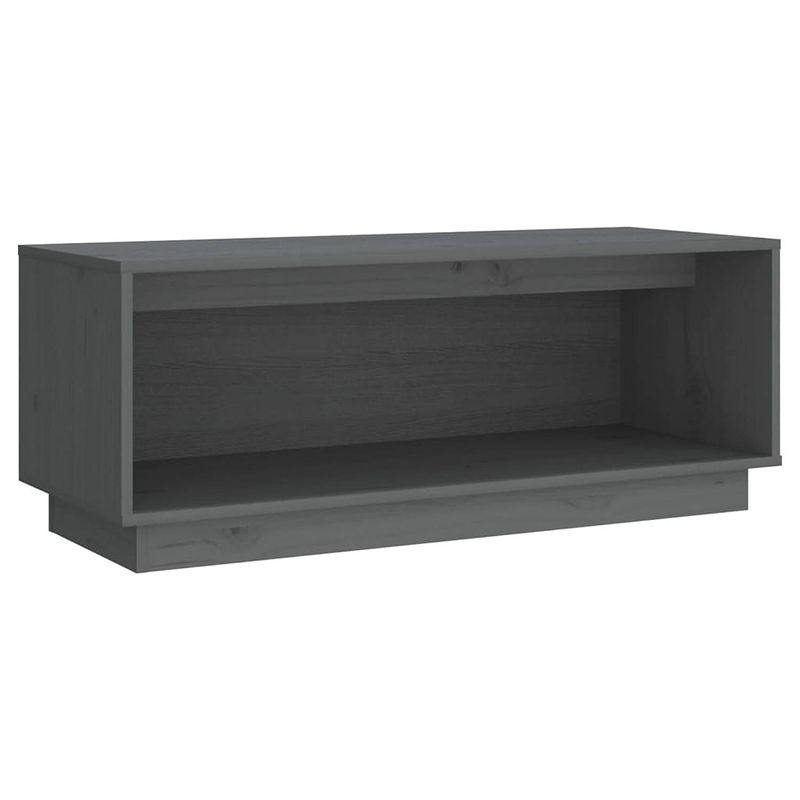 Foto van The living store zwevende tv-meubel - tv-meubels - afmetingen- 90 x 35 x 35 cm - grijs