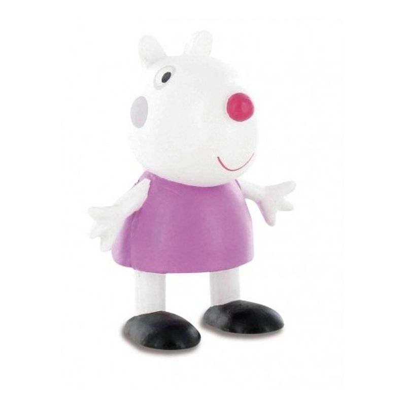 Foto van Comansi speelfiguur peppa pig: suzy sheep 6 cm wit