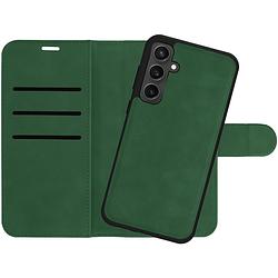 Foto van Just in case wallet case 2 in 1 voor samsung a35 telefoonhoesje groen