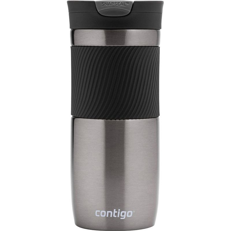 Foto van Contigo drinkfles byron 470 ml rvs grijs/zwart