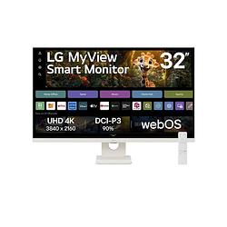 Foto van Lg myview smart 32sr73u-w monitor wit