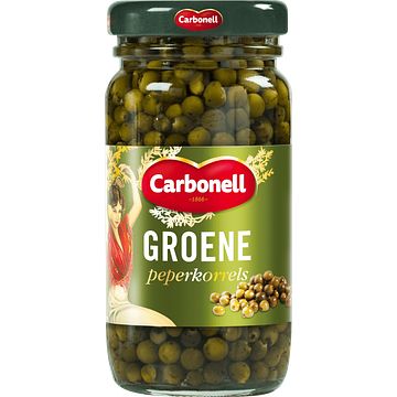 Foto van Carbonell groene peperkorrels 100g bij jumbo