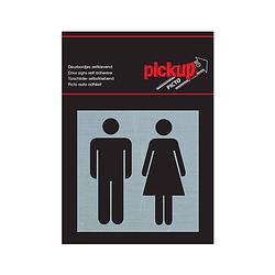 Foto van Pickup - route alu picto 80x80 mm toiletten