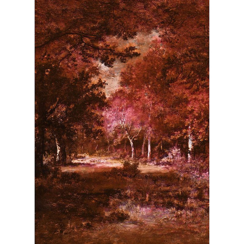 Foto van Komar autumna rosso vlies fotobehang 200x280cm 4-banen