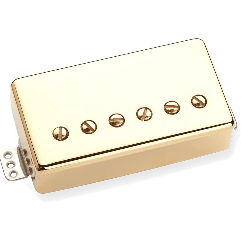 Foto van Seymour duncan tb-4 jb trembucker bridge gold cover gitaarelement