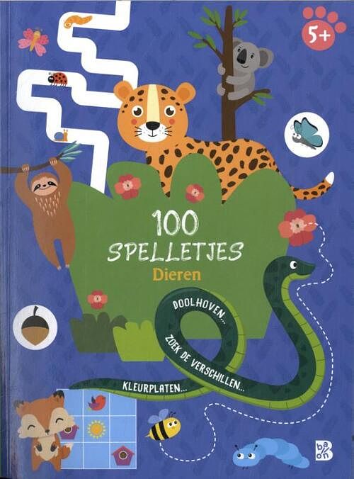 Foto van 100 spelletjes dieren - paperback (9789403232904)