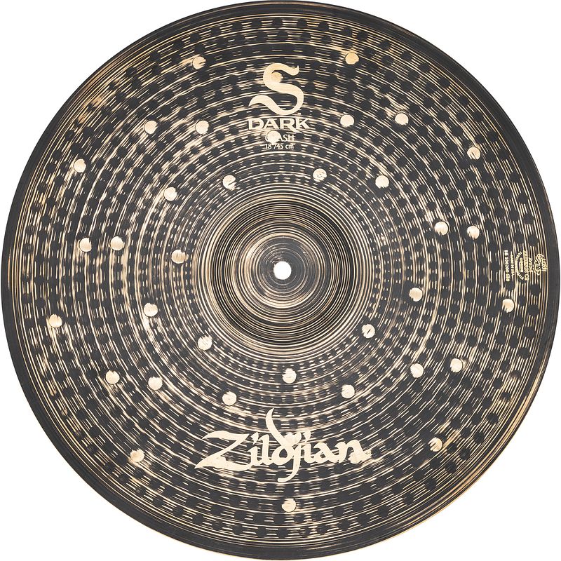 Foto van Zildjian s family dark crash brilliant 18 inch crash bekken