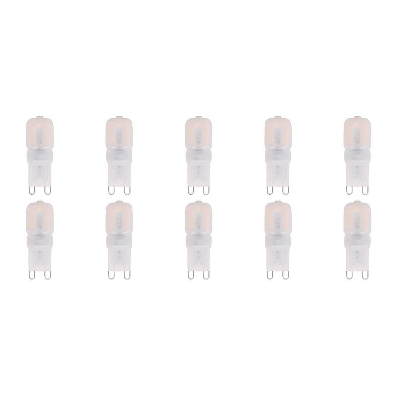 Foto van Led lamp 10 pack - aigi - g9 fitting - 2.5w - helder/koud wit 6500k vervangt 25w