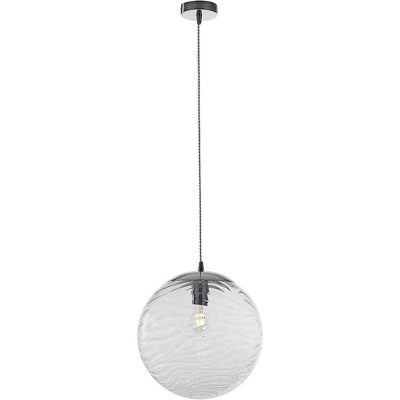 Foto van Eco-light nereide i-nereide-g-s1 tr hanglamp e27 60 w helder, chroom