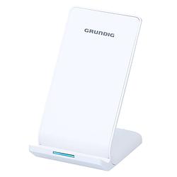 Foto van Grundig draadloze telefoonoplader - oplaadstation - voor smartphone - slank design - wit