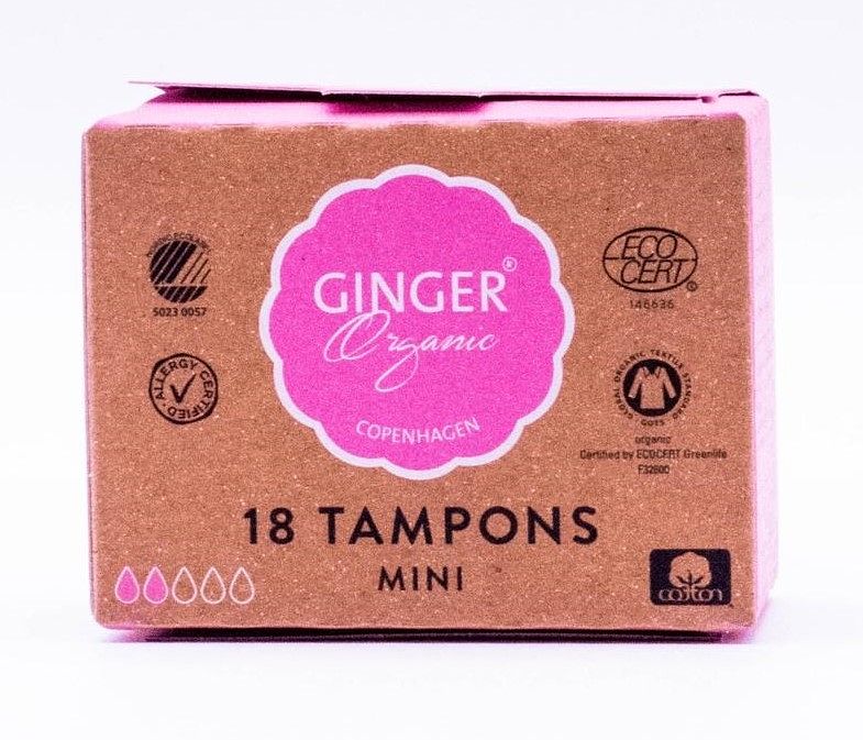 Foto van Ginger organic tampons mini