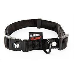 Foto van Martin sellier halsband verstelbaar 50-70 cm nylon zwart