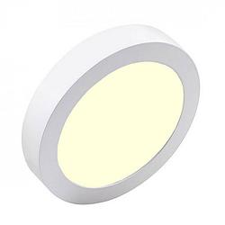 Foto van Led downlight pro - aigi - opbouw rond 20w - warm wit 3000k - mat wit - ø247mm