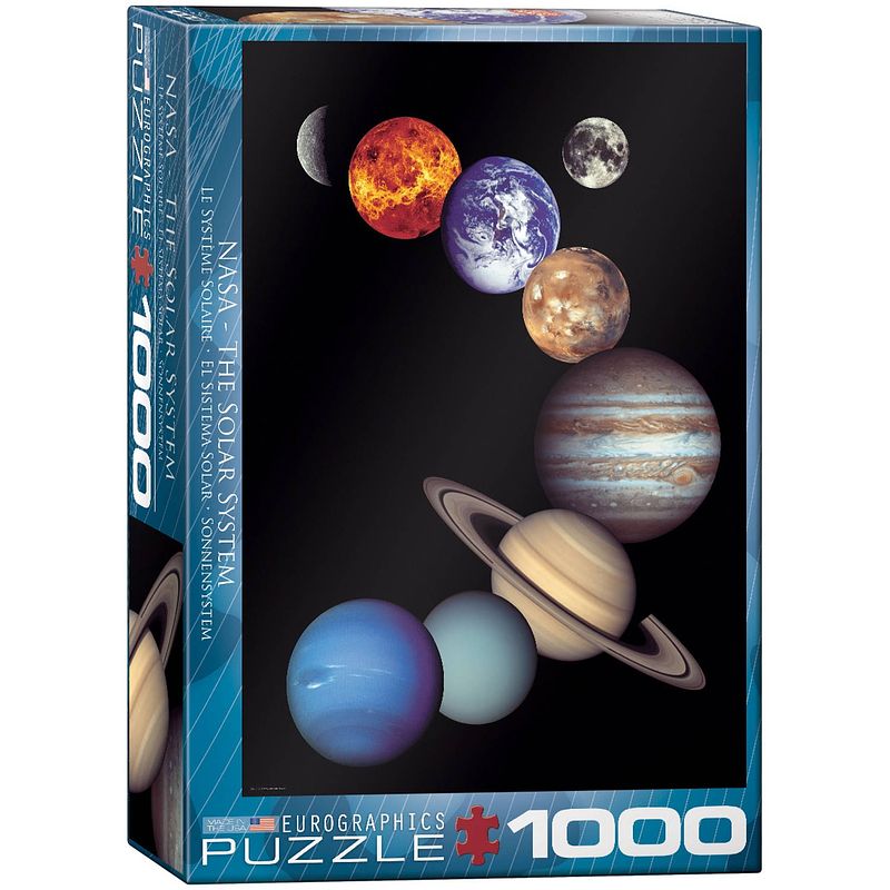 Foto van Eurographics puzzel nasa the solar system - 1000 stukjes