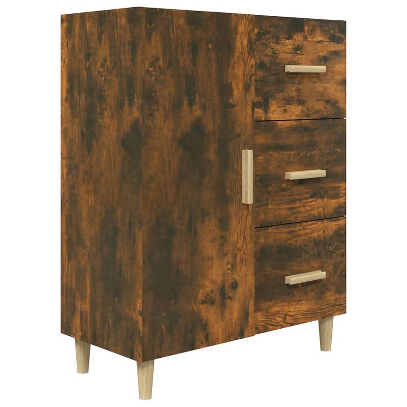 Foto van Vidaxl dressoir 69,5x34x90 cm bewerkt hout gerookt eikenkleurig