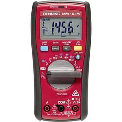 Foto van Benning mm 10-pv multimeter digitaal datalogger cat iv 600 v weergave (counts): 6000