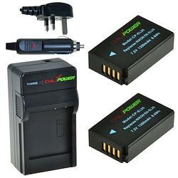 Foto van 2 x en-el20 accu's voor nikon - charger kit + car-charger - uk version