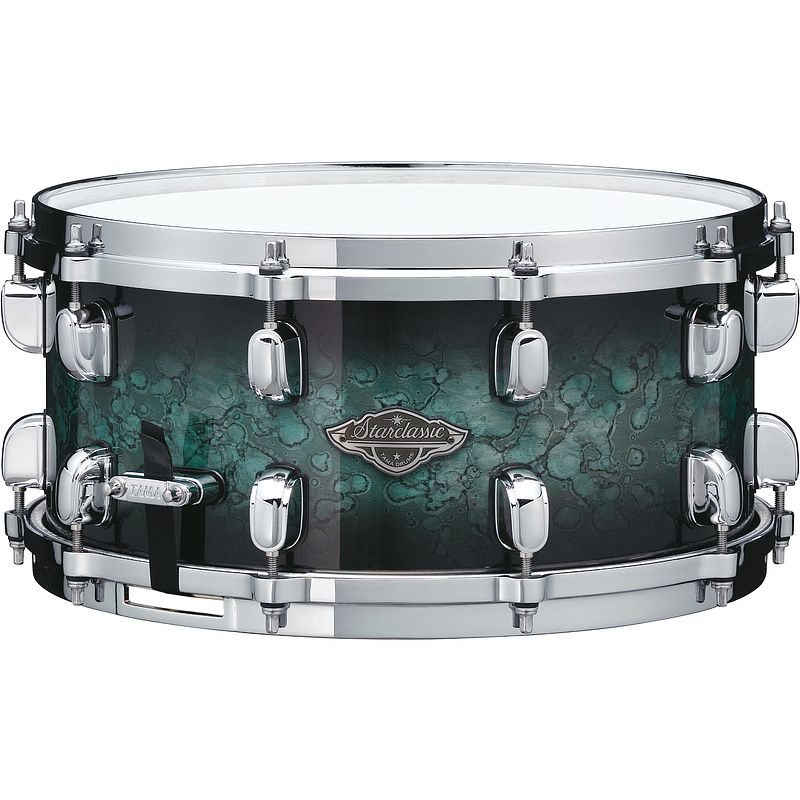 Foto van Tama starclassic performer molten steel blue burst snaredrum 14 x 6.5 inch