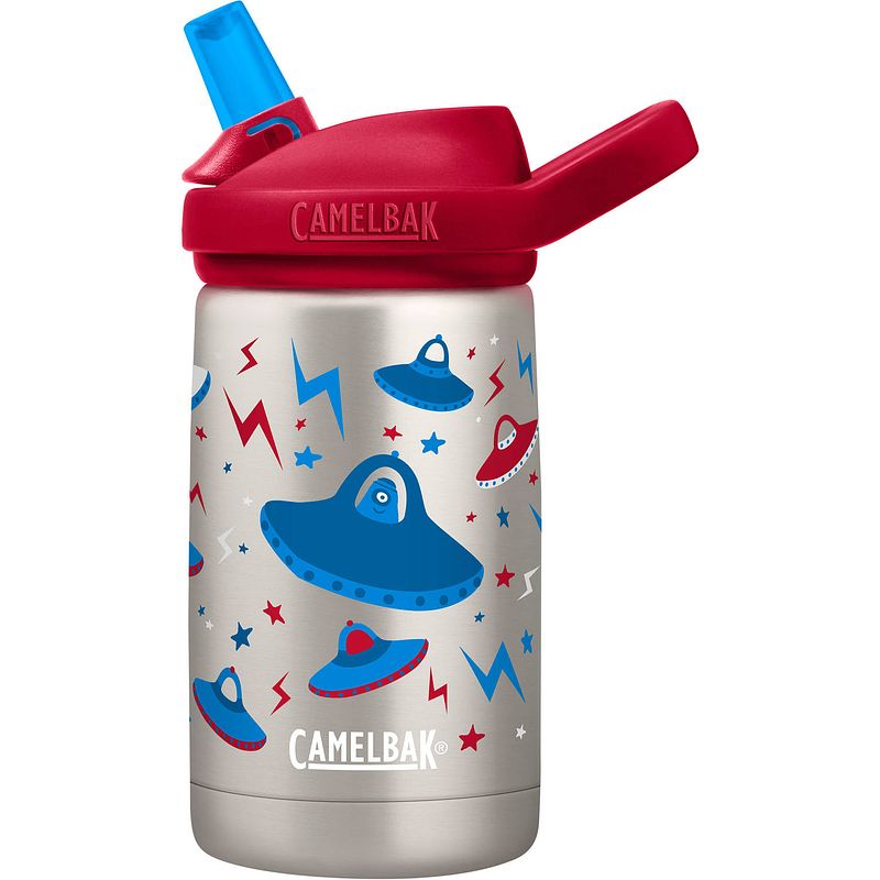 Foto van Camelbak drinkfles eddy+ kids geïsoleerd 350 ml tritan grijs/rood